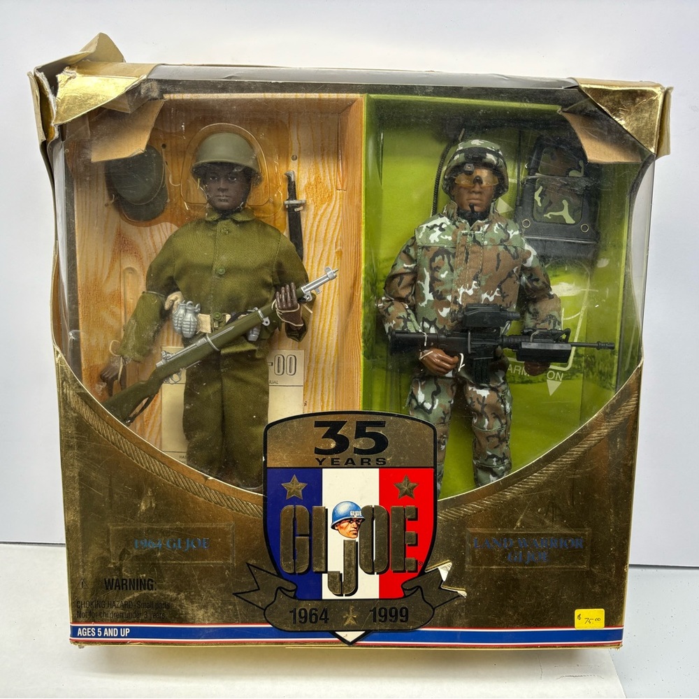GI Joe - 1964 GI Joe & 1999 Land Warrior - Hasbro - 35th Anniversary African